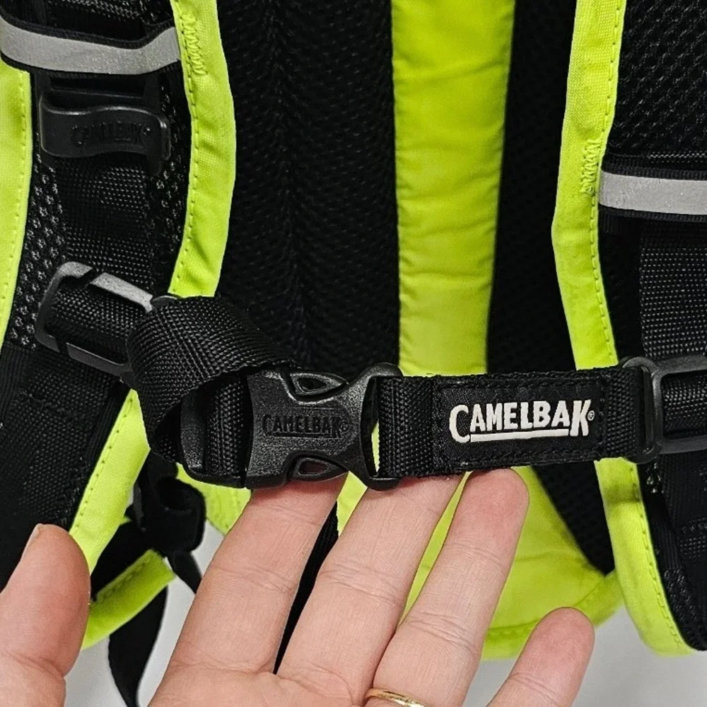 CamelBak Rogue Hydration Pack Neon Yellow High Vis Cycling Backpack No Bladder